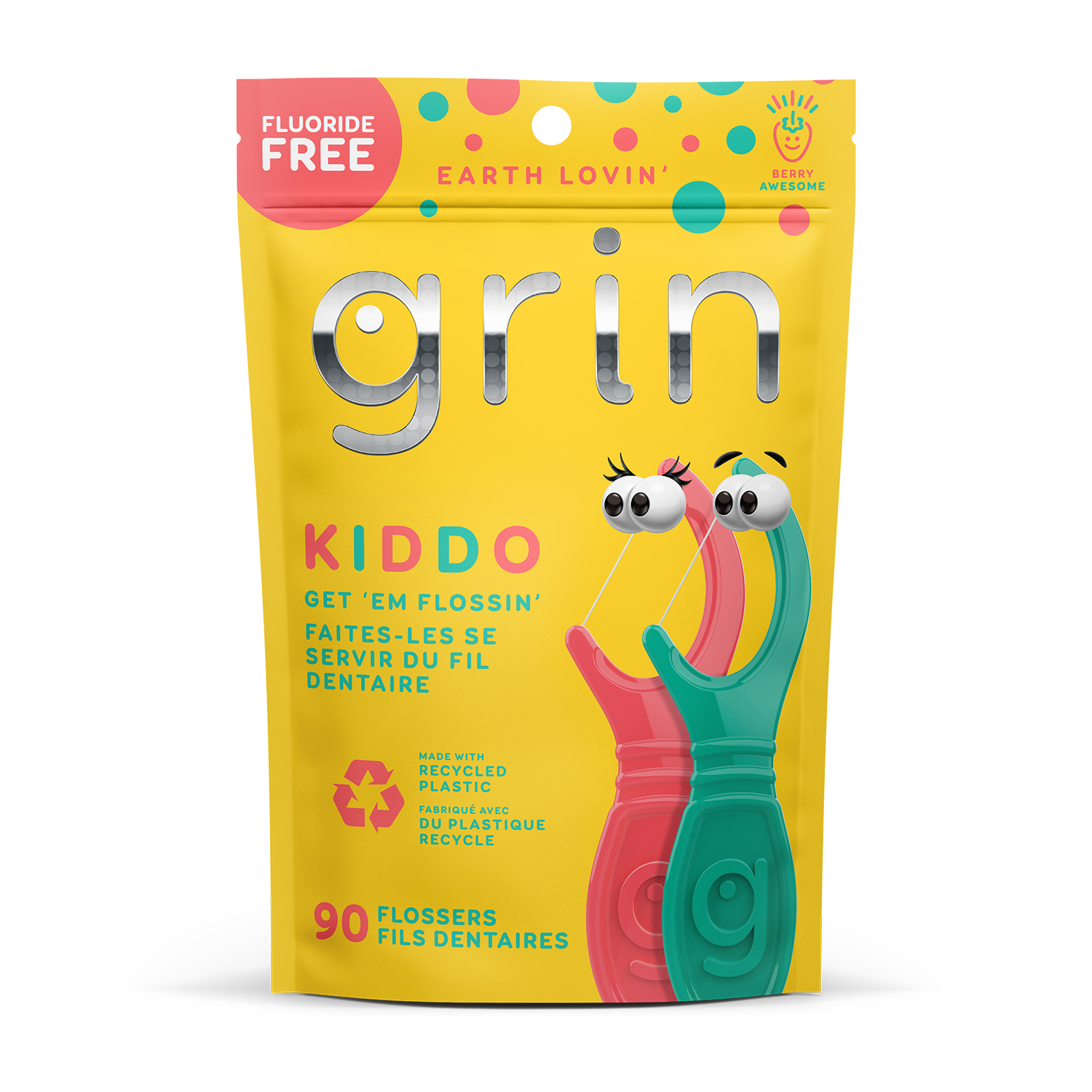 Grin Oral Care Kiddo Flossers
