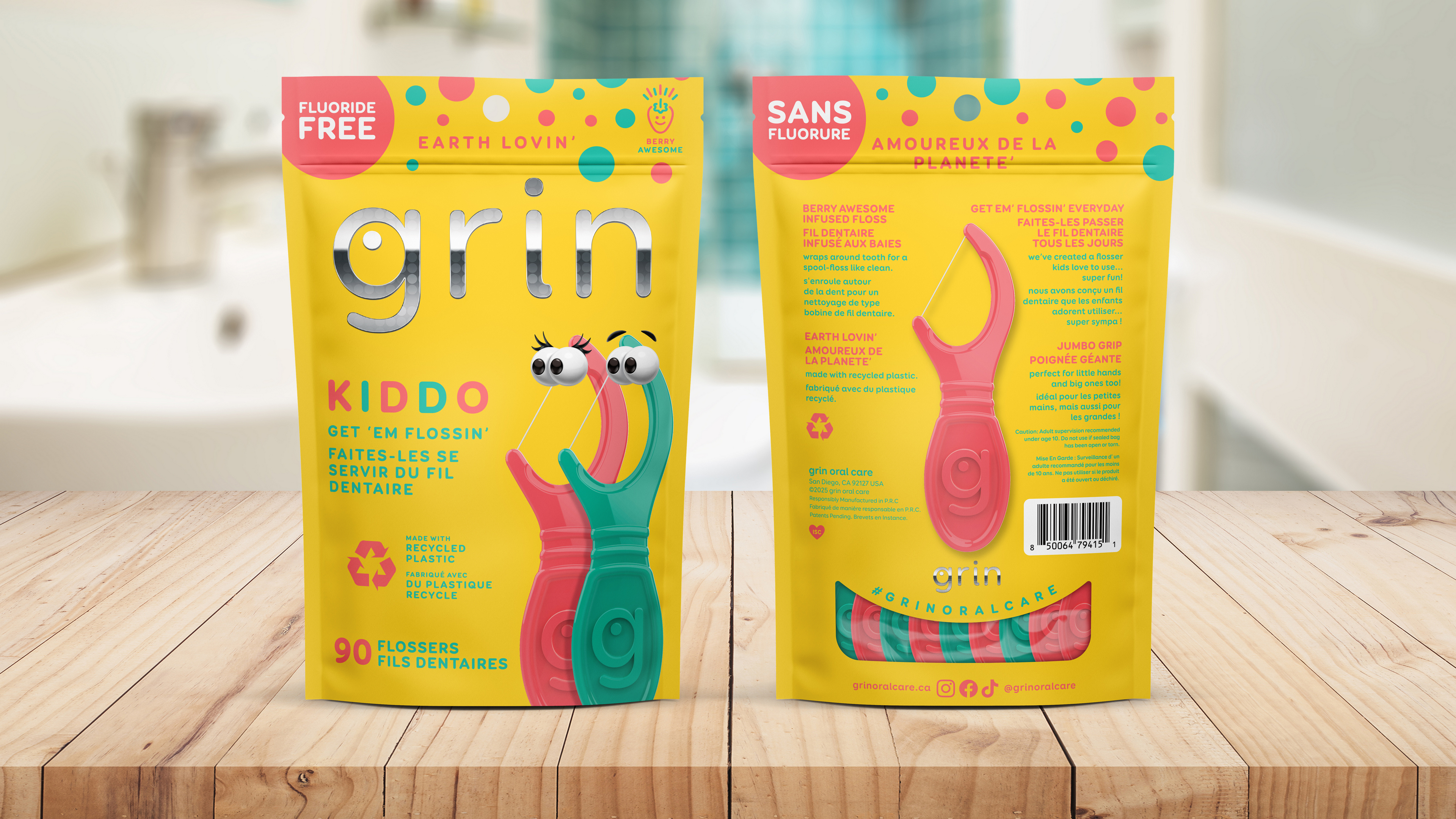 Grin Oral Care Kiddo Flossers Photography